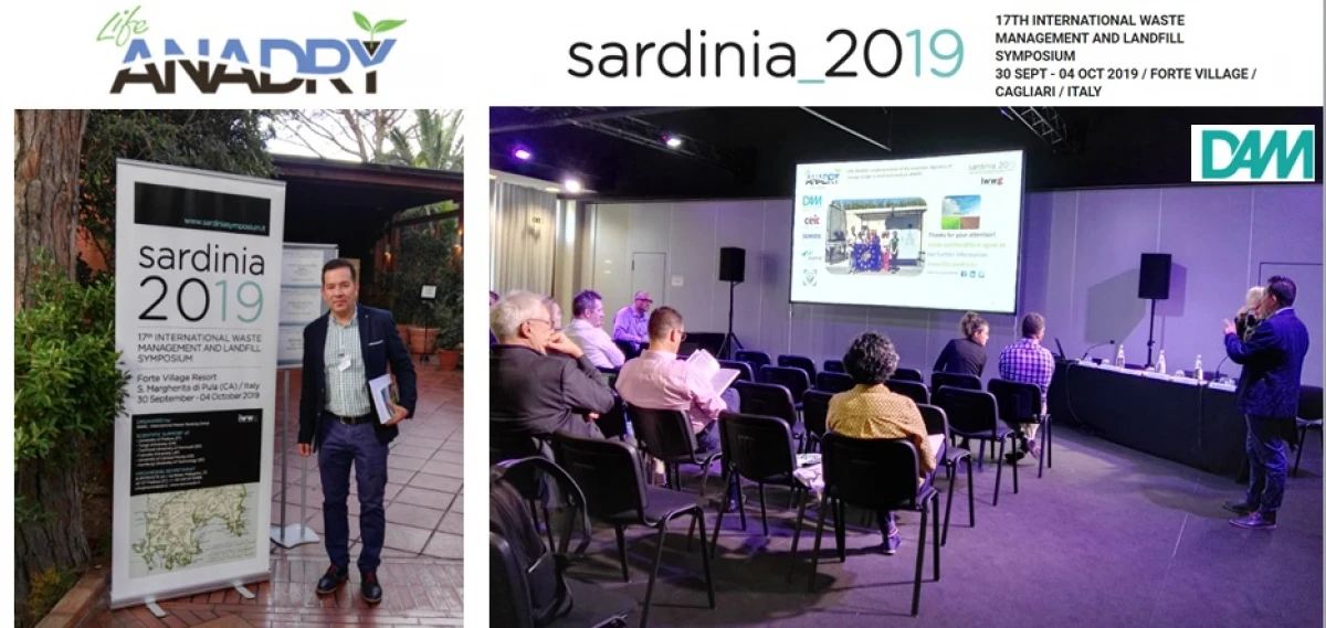 Life-ANADRY at Sardinia Symposium 2019